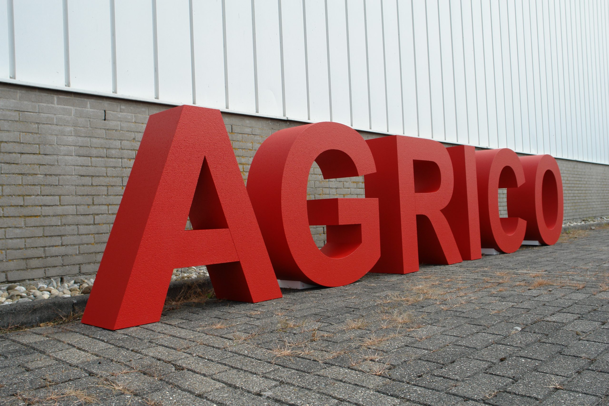 Piepschuim 3D letters Agrico