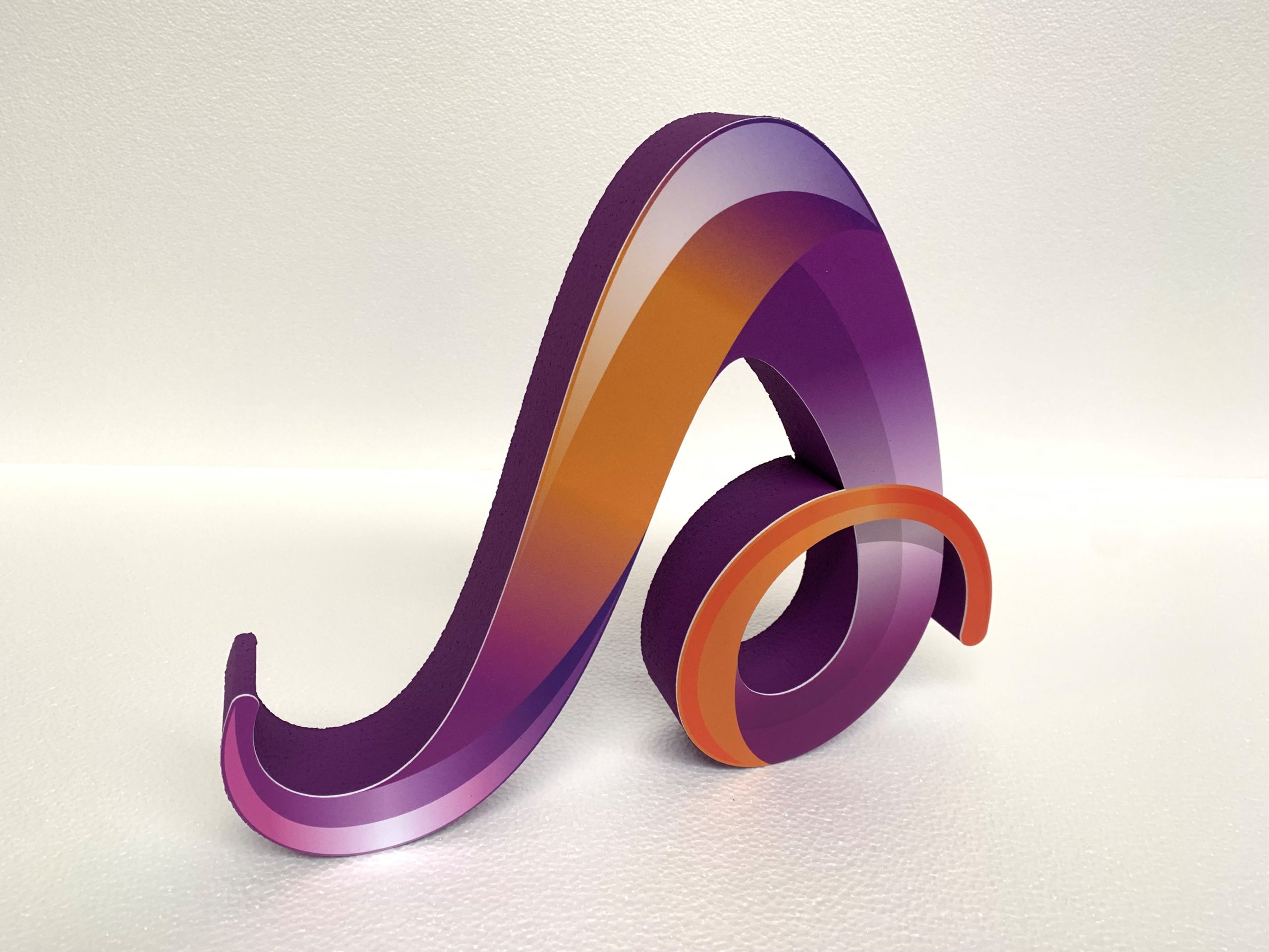 Piepschuim 3D logo met full colour overlay